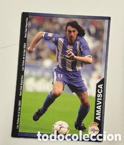 Coleccionismo cromos antiguos: AMAVISCA DEPORTIVO DE LA CORU&Ntilde;A 2003 2004 MUNDICROMO CROMO CARTA 2004
