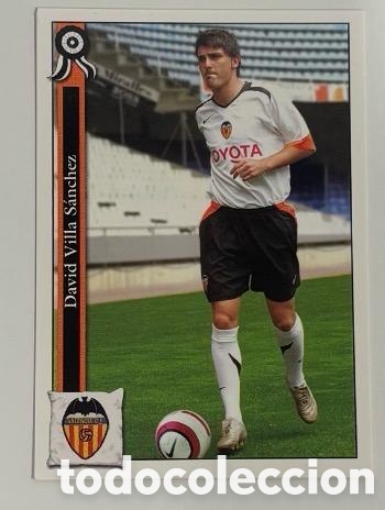 Coleccionismo cromos antiguos: DAVID VILLA VALENCIA Fichas de la Liga 2005-2006 Mundicromo