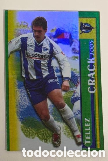 Coleccionismo cromos antiguos: TELLEZ ALAVES CRACK MUNDICROMO ALAVES FICHAS DE LA LIGA 2005 2006