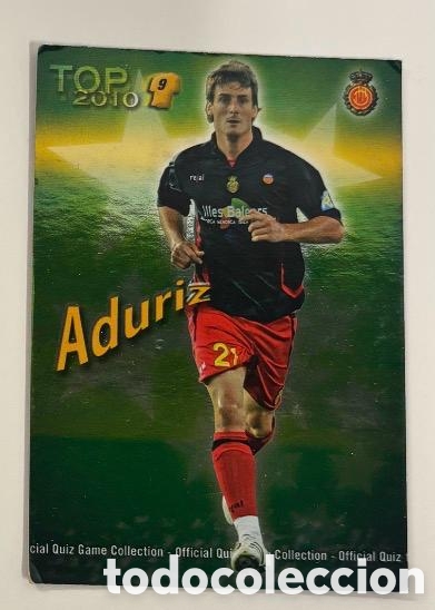 Coleccionismo cromos antiguos: ADURIZ MALLORCA Mundicromo Quiz Game Liga 2009-2010 top 10