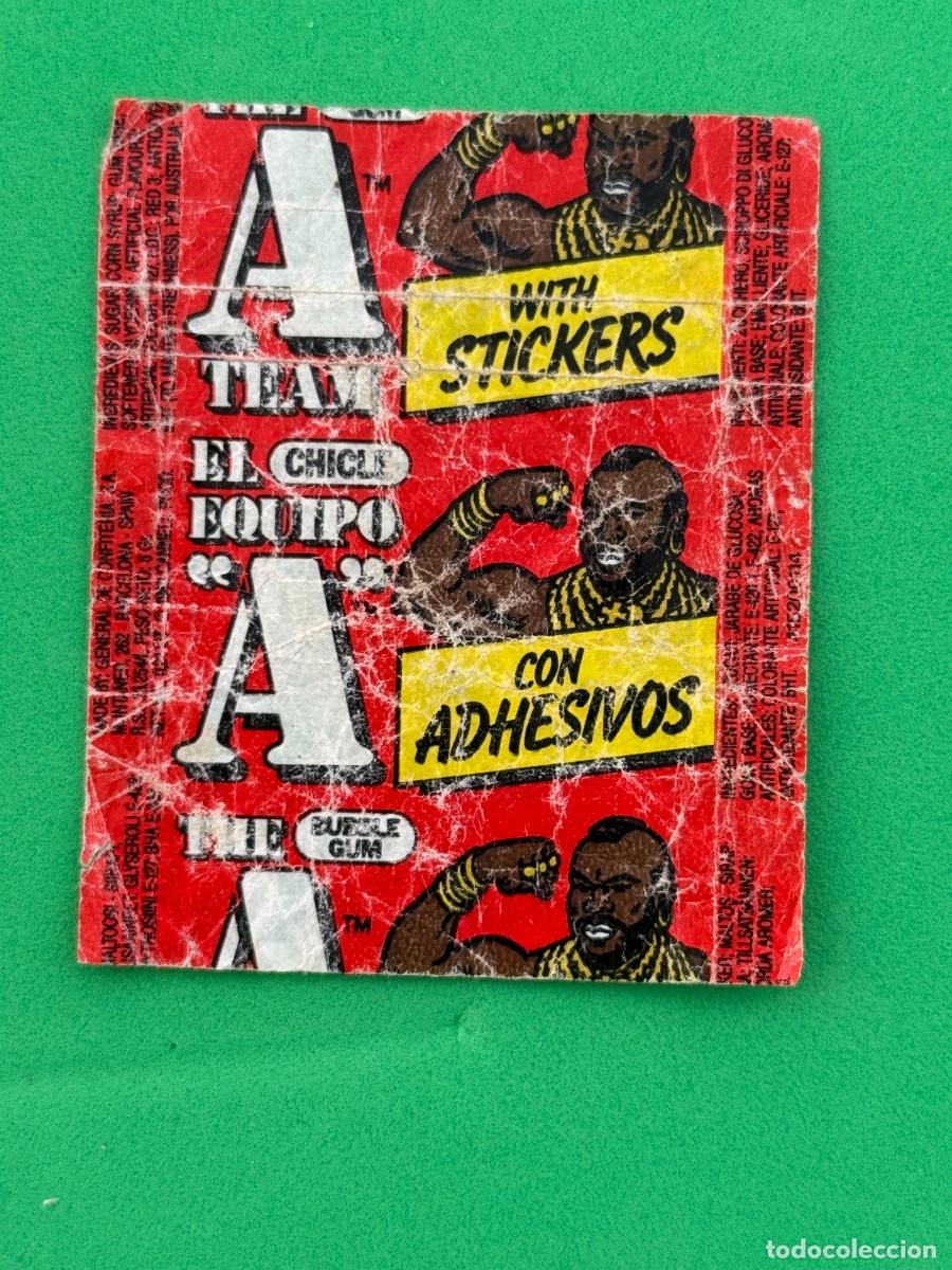Coleccionismo cromos antiguos: Envoltorio chicle Dunkin - El Equipo A - General de Confiter&iacute;a