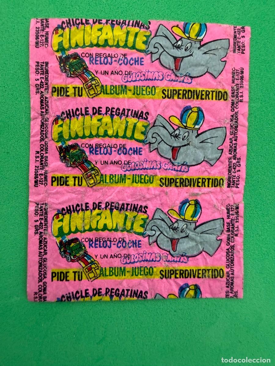Coleccionismo cromos antiguos: Envoltorio chicle Finifante de Fini