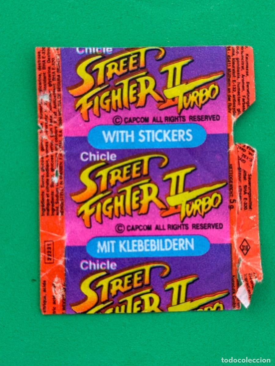 Coleccionismo cromos antiguos: Street Fighter II - Envoltorio chicle Gumtar Espa&ntilde;a -