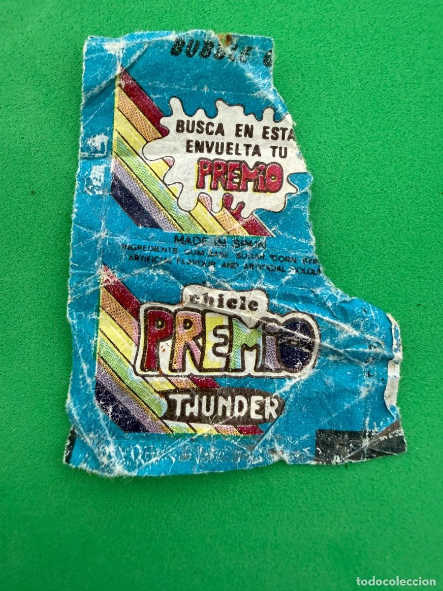 Coleccionismo cromos antiguos: Envoltorio chicle PREMIO Thunder - tipo Dunkin o General de Confiter&iacute;a