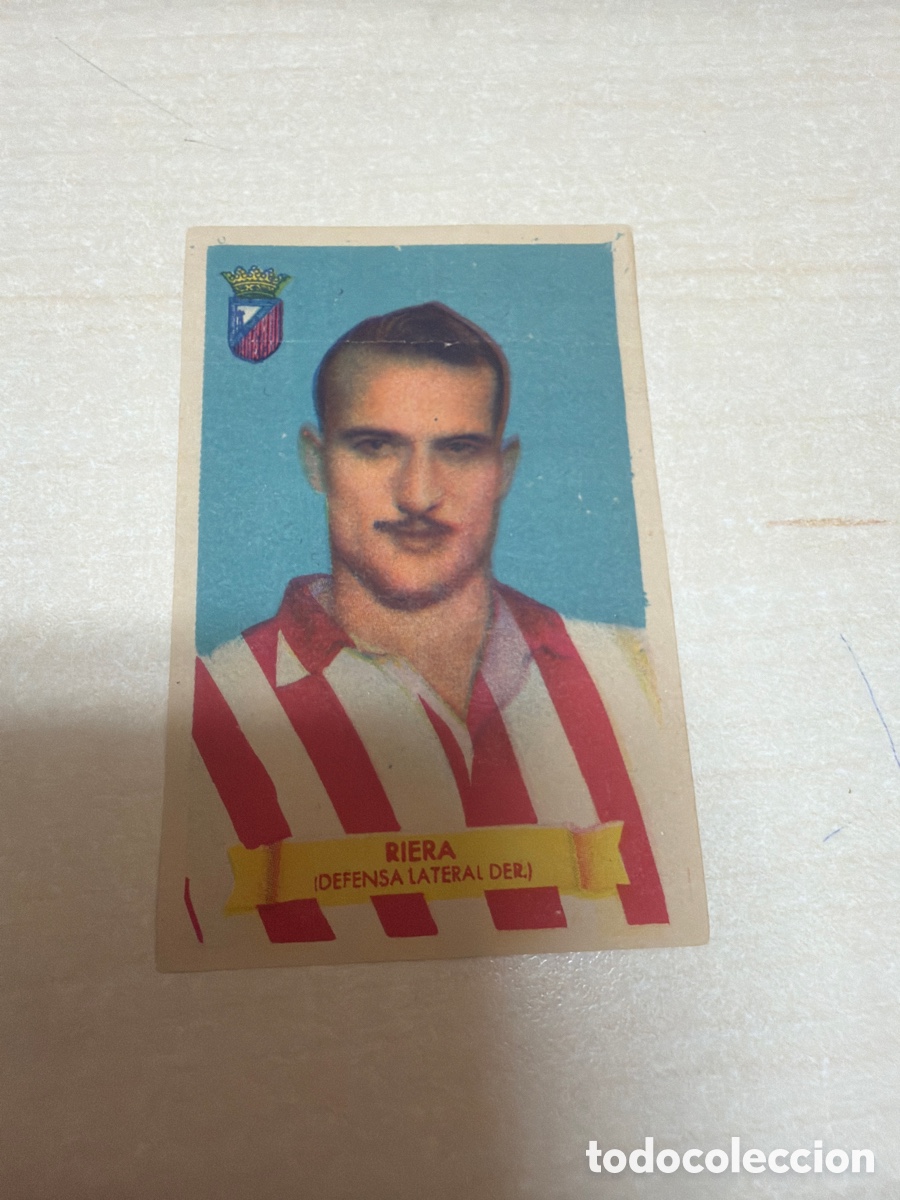 Coleccionismo cromos antiguos: F&uacute;tbol Bruguera 1949, Riera, Sevilla F&uacute;tbol Club.