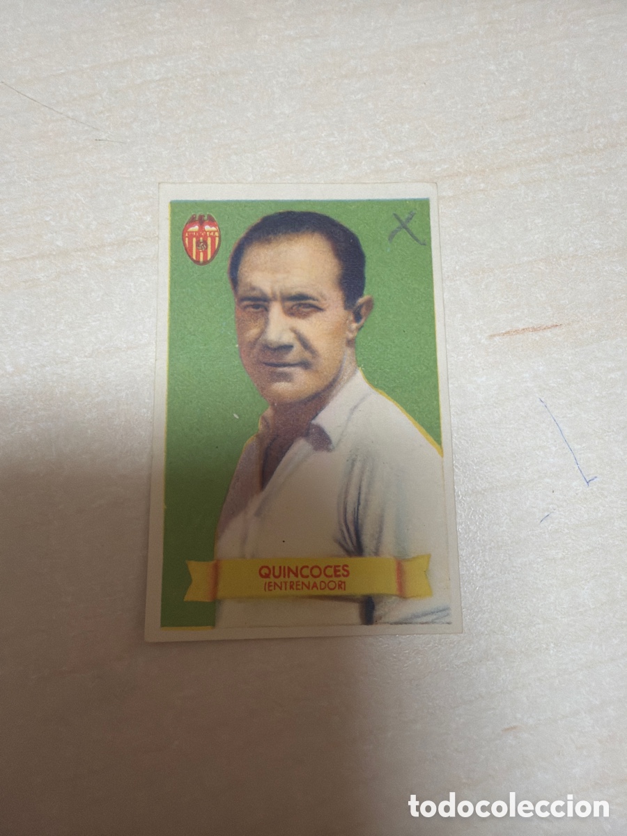 Coleccionismo cromos antiguos: F&uacute;tbol Bruguera 1949, Quincoces, Valencia C.F.