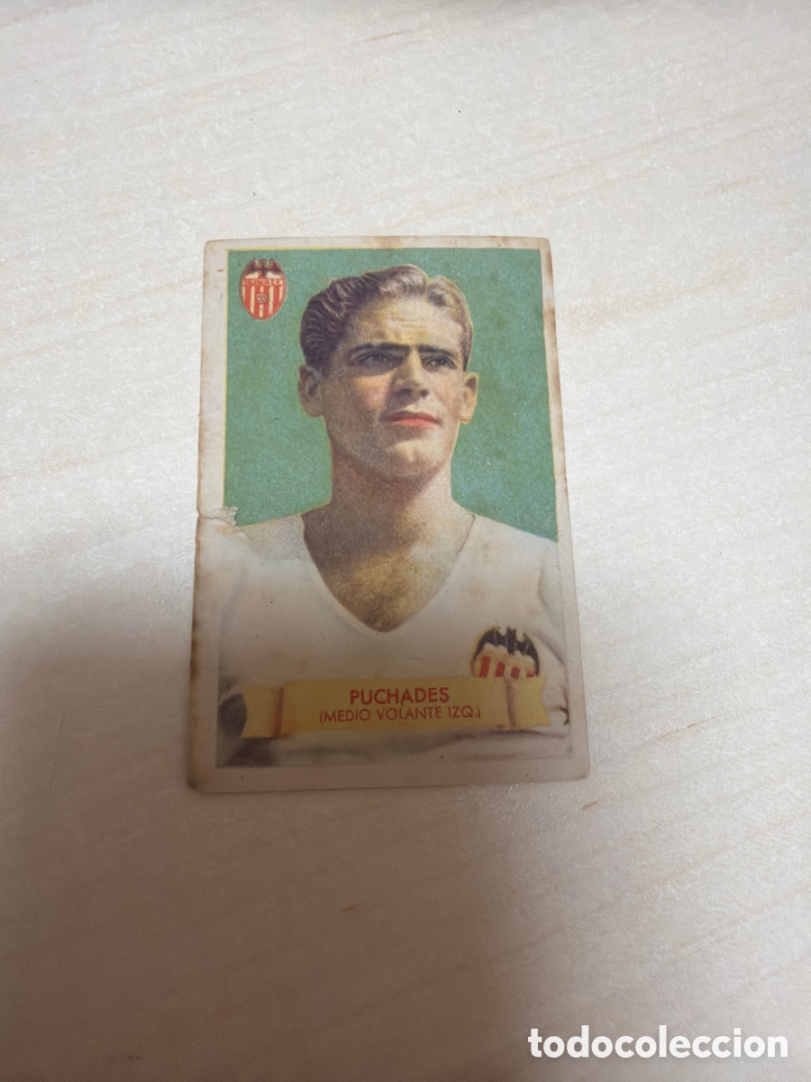 Coleccionismo cromos antiguos: F&uacute;tbol Bruguera 1949, Puchades, Valencia F. C.