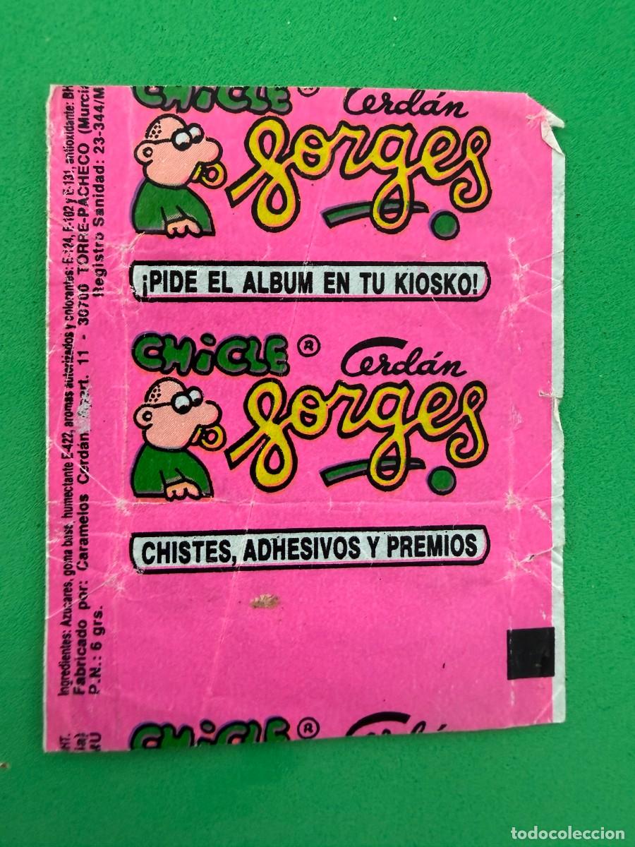 Coleccionismo cromos antiguos: Envoltorio chicle Forges de Cerd&aacute;n - fresa - tipo Dunkin