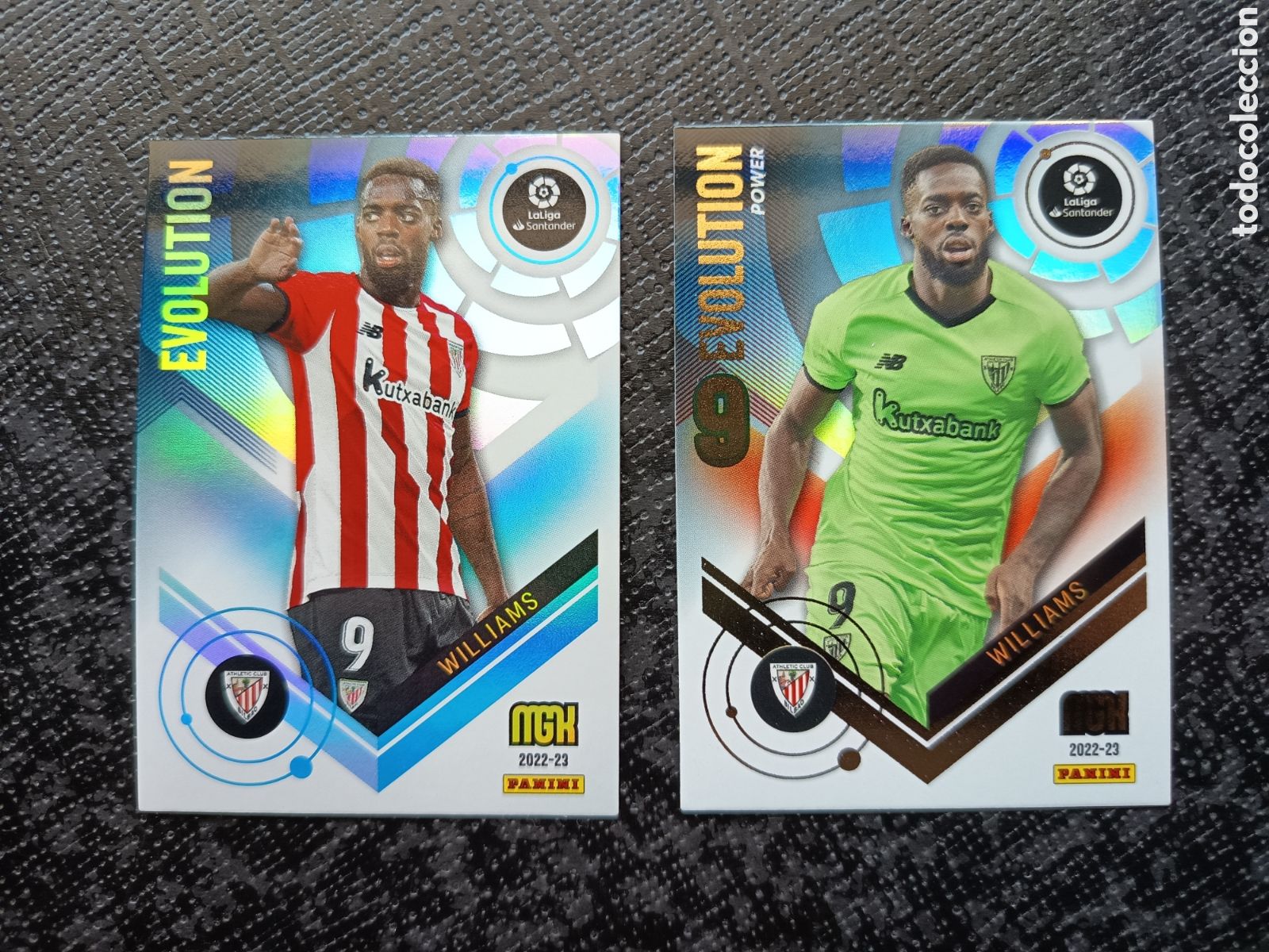 Colecionismo Cromos antigos: CROMO CARD N&ordm; P404 y 404 EVOLUTION POWER I&Ntilde;AKI WILLIAMS ATH. BILBAO MEGACRACKS 2022-23 2022 2023