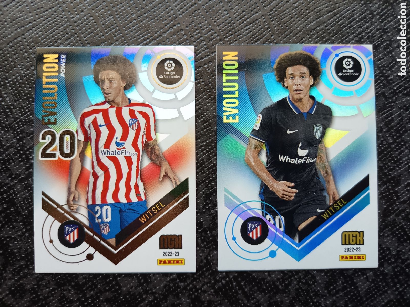 Colecionismo Cromos antigos: CROMO CARD N&ordm; P501 y 501 EVOLUTION WITSEL ATLETICO MADRID MEGACRACKS 2022-23 2022 2023