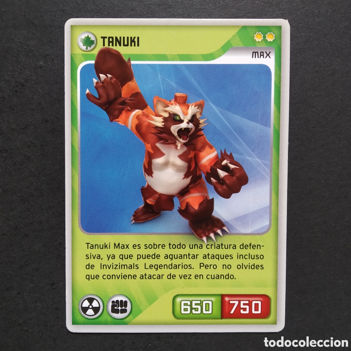 Coleccionismo cromos antiguos: CROMO - N&ordm; 174 - TANUKI - INVIZIMALS, DESAFIOS OCULTOS - PANINI - A&Ntilde;O 2013