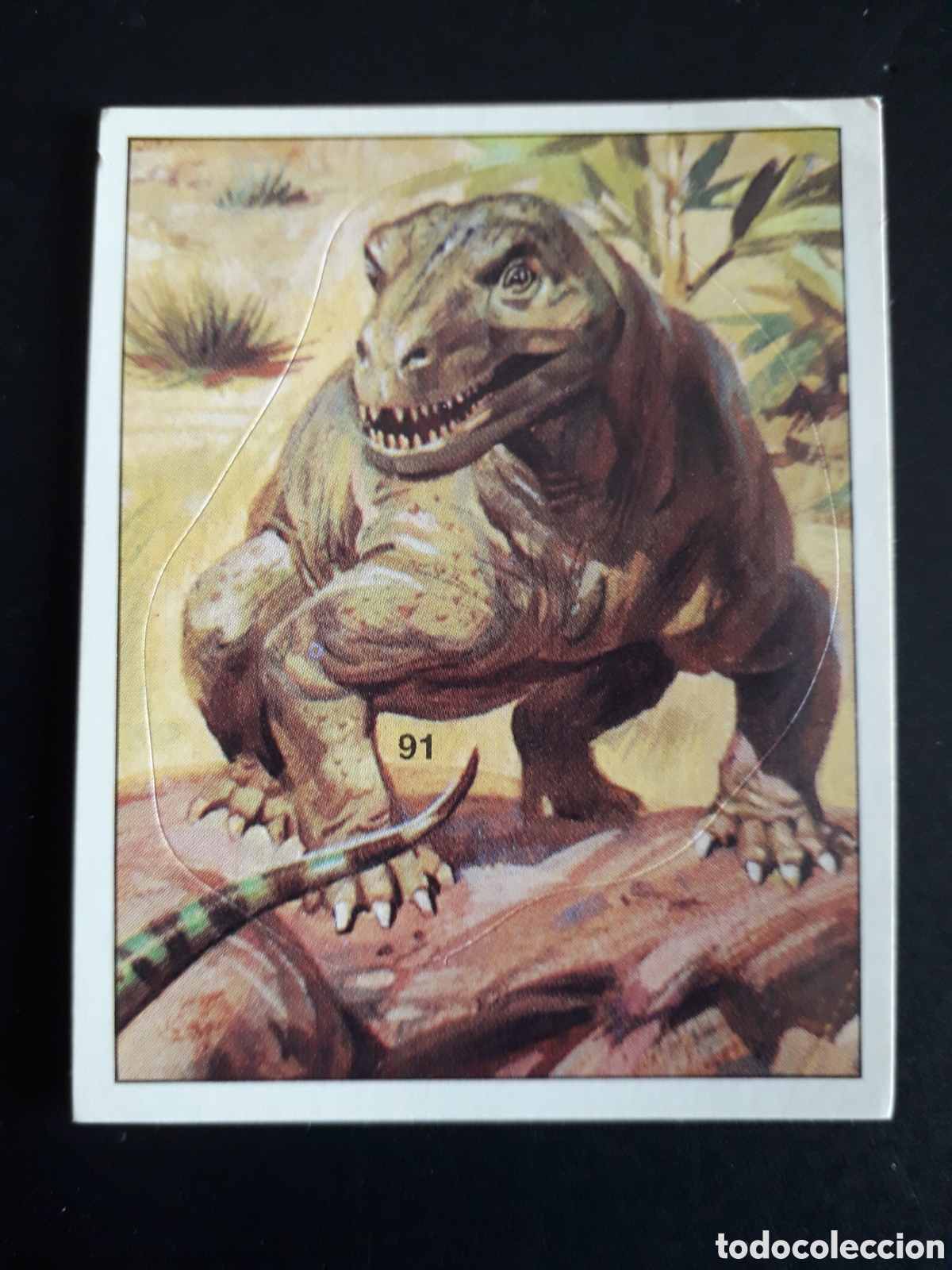 Coleccionismo cromos antiguos: DINOSAURS / DINOSAURIOS N&deg; 91 PANINI 1992 SIN PEGAR PEDIDO M&Iacute;NIMO 3&euro;
