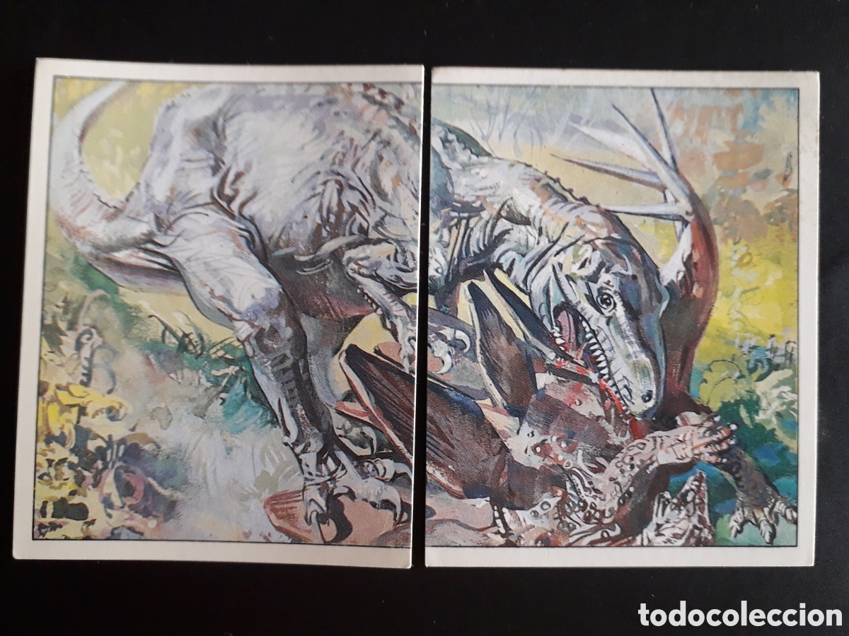 Coleccionismo cromos antiguos: DINOSAURS / DINOSAURIOS N&deg; 109 Y 110 PANINI 1992 SIN PEGAR PEDIDO M&Iacute;NIMO 3&euro;