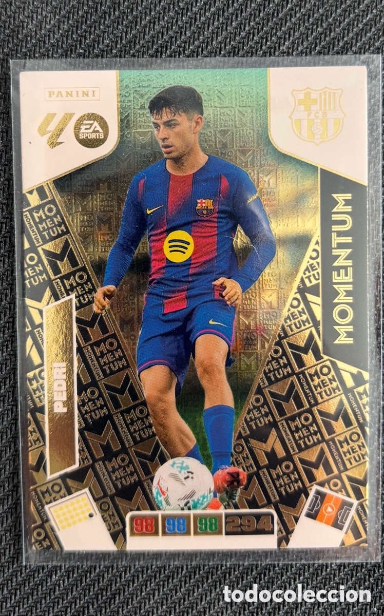 Coleccionismo cromos antiguos: Pedri FC Barcelona Panini Adrenalyn XL Momentum 2025-2026