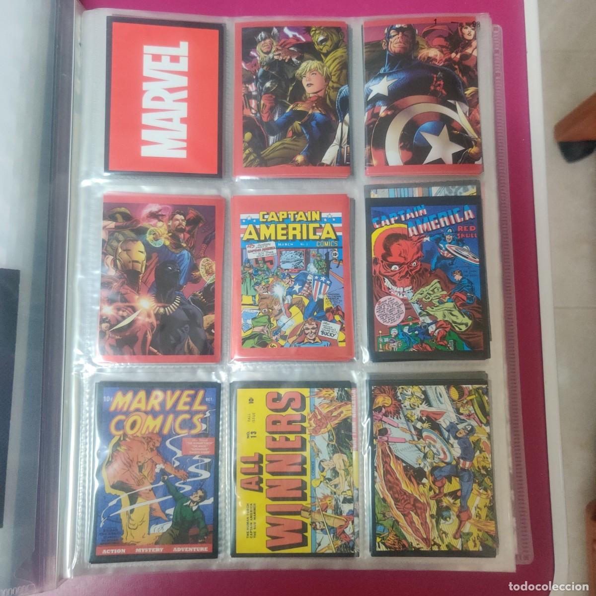 Coleccionismo cromos antiguos: Colecci&oacute;n completa sin pegar Marvel 80 aniversario