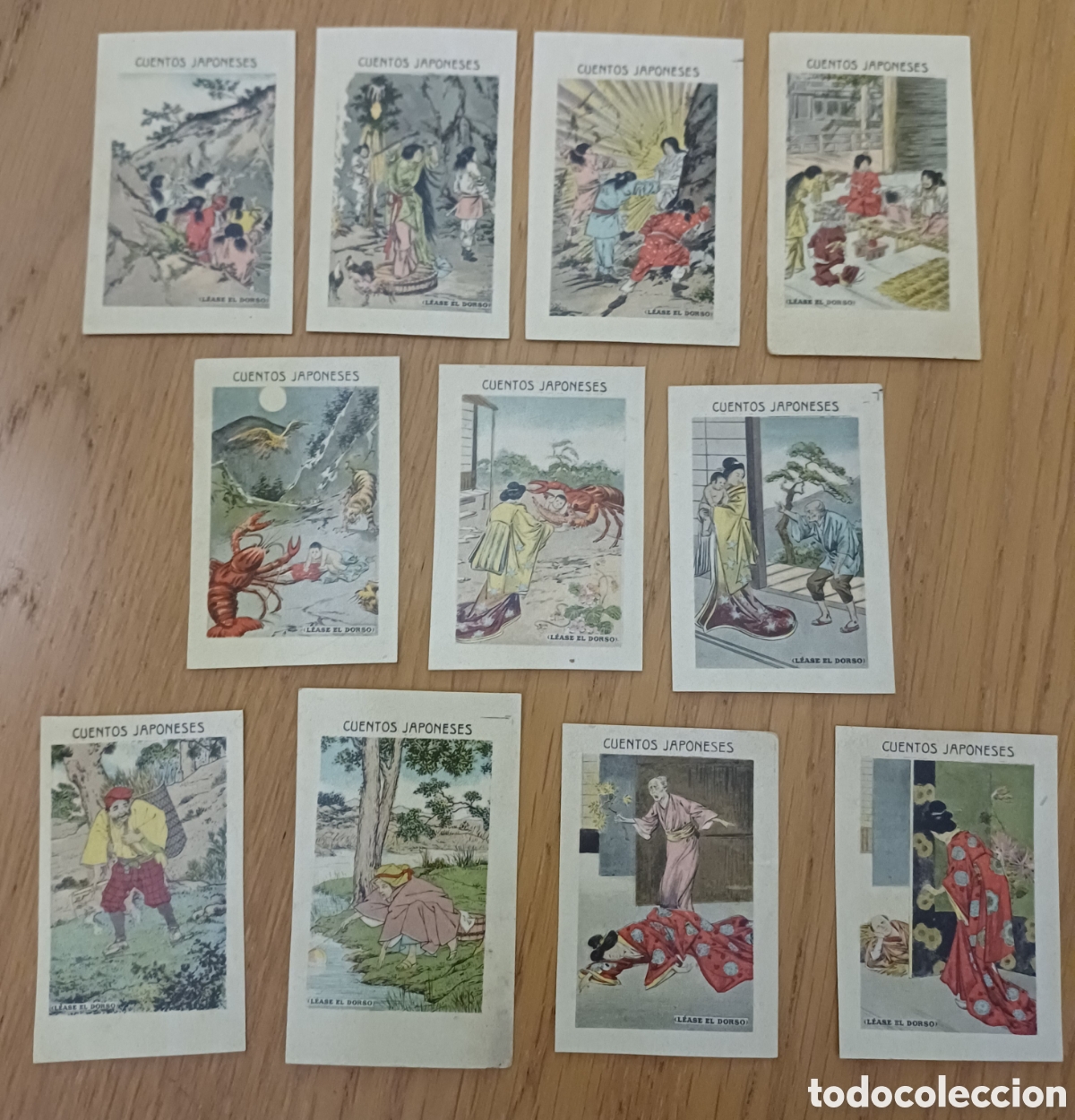 Coleccionismo cromos antiguos: 18 cromos de Cuentos Japoneses, muy, muy dificiles, a&ntilde;os 30