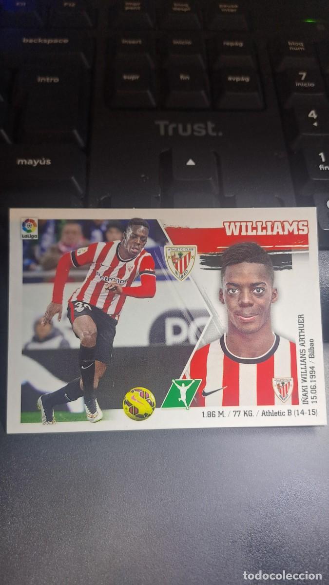 Coleccionismo cromos antiguos: CROMO WILLIAMS 20 ATHLETIC CLUB DE BILBAO LIGA 2015 2016 15 16 ESTE PANINI NUNCA PEGADO
