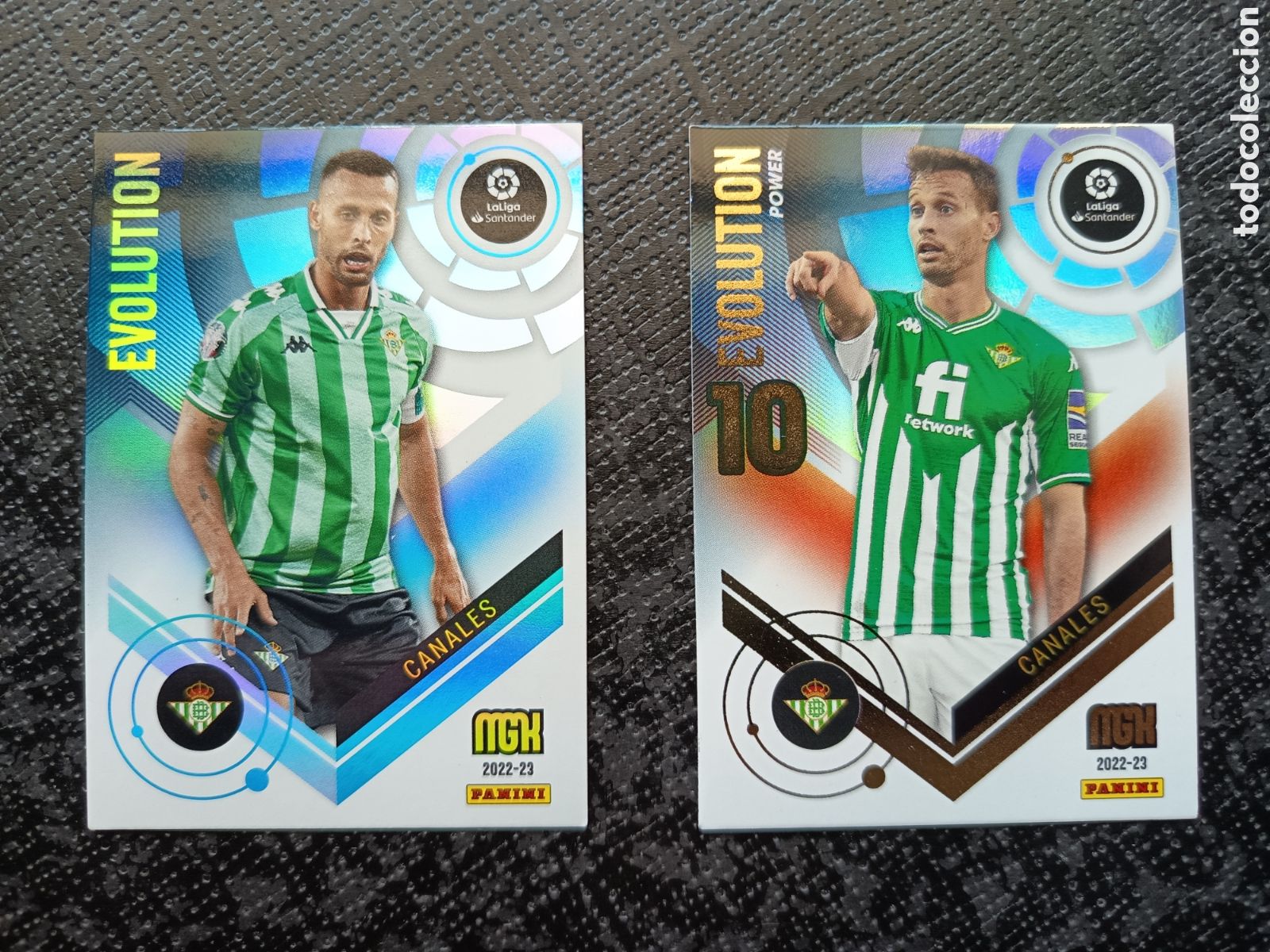 Collezionismo Figurine antiche: CROMO CARD N&ordm; P377 y 377 EVOLUTION y POWER CANALES BETIS BALOMPIE MEGACRACKS 2022-23 2022 2023