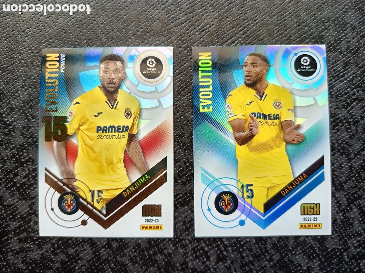 Collezionismo Figurine antiche: CROMO CARD N&ordm; P381 y 381 EVOLUTION y POWER DANJUMA VILLARREAL MEGACRACKS 2022-23 2022 2023