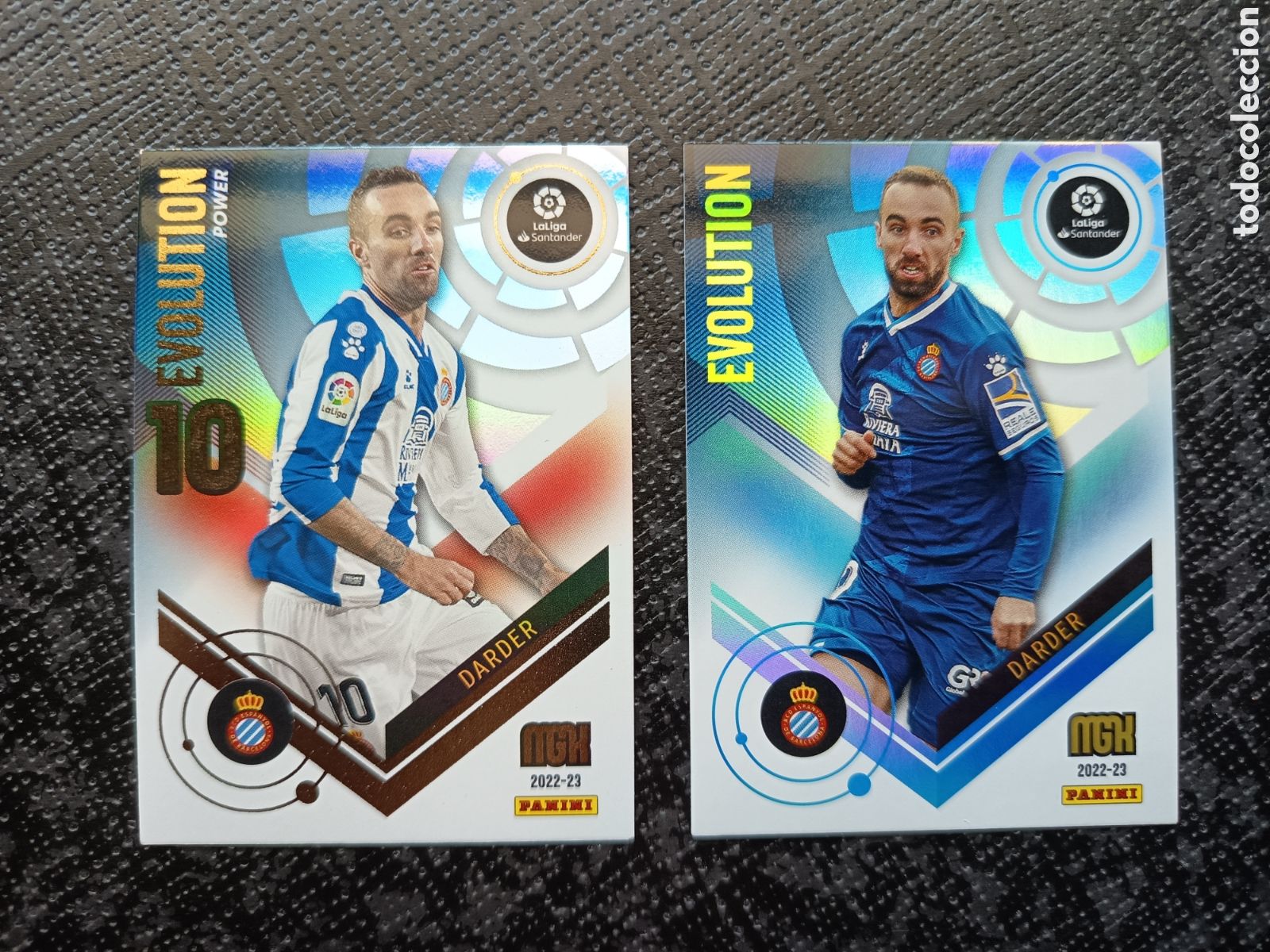 Collezionismo Figurine antiche: CROMO CARD N&ordm; P382 y 382 EVOLUTION y POWER DARDER ESPANYOL MEGACRACKS 2022-23 2022 2023