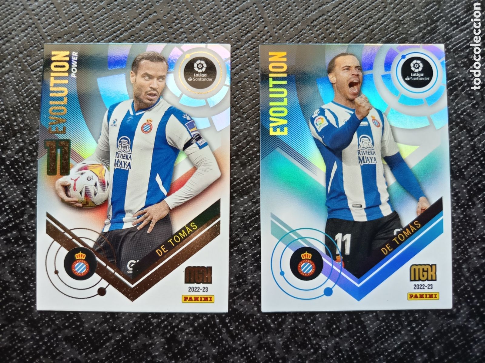 Collezionismo Figurine antiche: CROMO CARD N&ordm; P383 y 383 EVOLUTION y POWER DE TOMAS ESPANYOL MEGACRACKS 2022-23 2022 2023