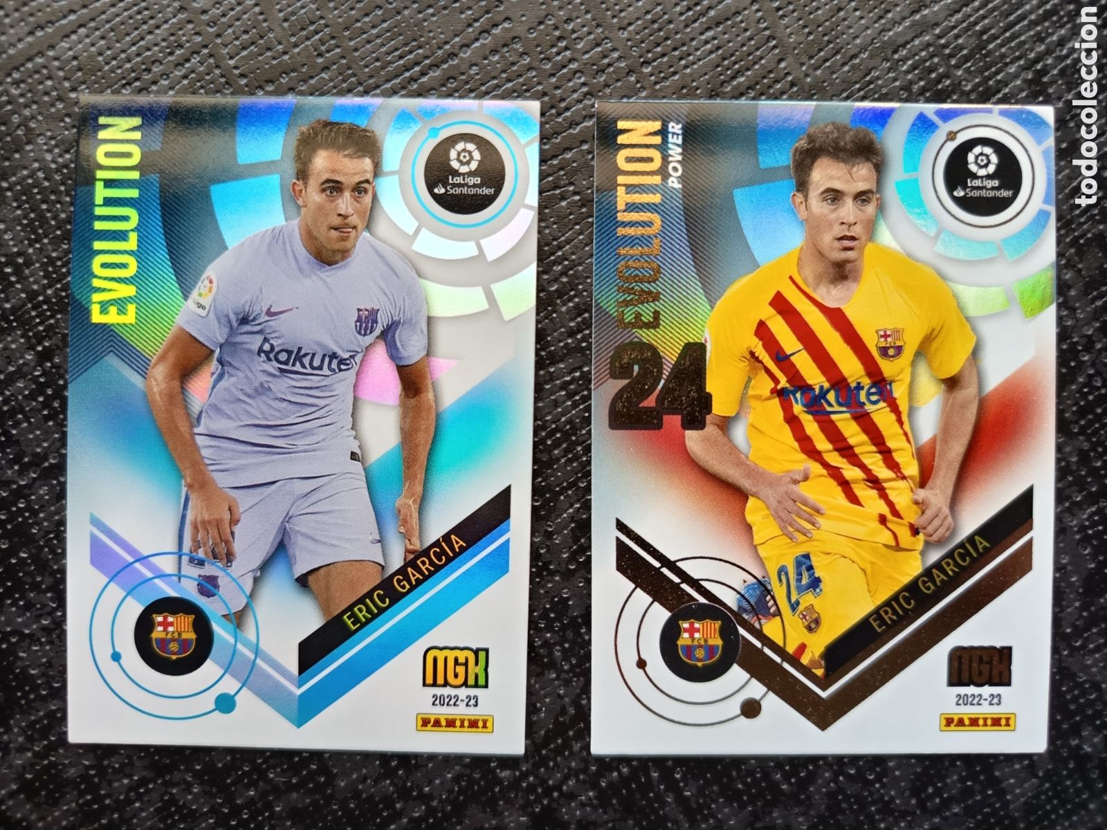 Collezionismo Figurine antiche: CROMO CARD N&ordm; P384 y 384 EVOLUTION y POWER ERIC GARCIA FC BARCELONA MEGACRACKS 2022-23 2022 2023