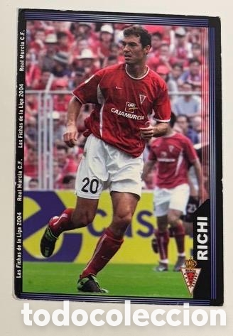 Coleccionismo cromos antiguos: RICHI MURCIA 2003 2004 MUNDICROMO CROMO CARTA 2004