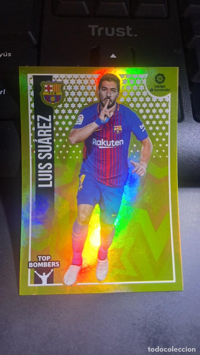 Coleccionismo cromos antiguos: CROMO LUIS SUAREZ 13 TOP BOMBERS 13 BARCELONA LIGA 2018 2019 18 19 ESTE PANINI NUNCA PEGADO