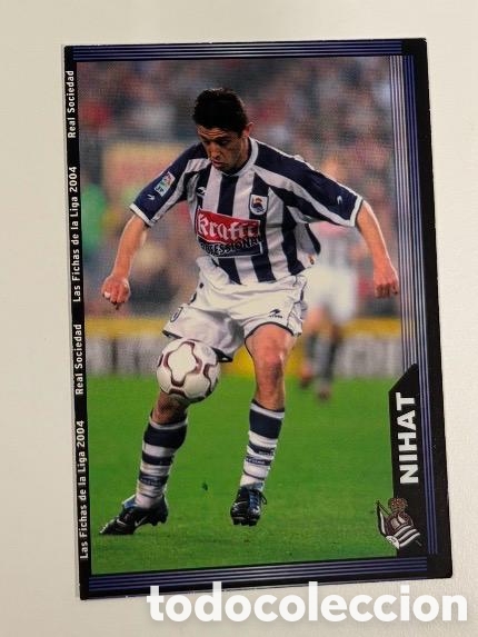 Coleccionismo cromos antiguos: NIHAT REAL SOCIEDAD 2003 2004 MUNDICROMO CROMO CARTA 2004
