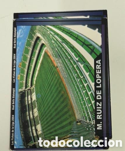 Colecionismo Cromos antigos: MANUEL RUIZ DE LOPERA ESTADIO BETIS 2003 2004 MUNDICROMO CROMO CARTA 2004