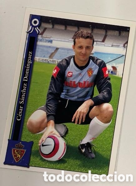 Coleccionismo cromos antiguos: CESAR SANCHEZ ZARAGOZA Fichas de la Liga 2005-2006 Mundicromo