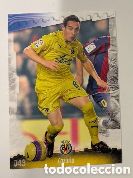 Coleccionismo cromos antiguos: 043 SANTI CAZORLA VILLARREAL Mundicromo Las Fichas de la Liga 2008-2009