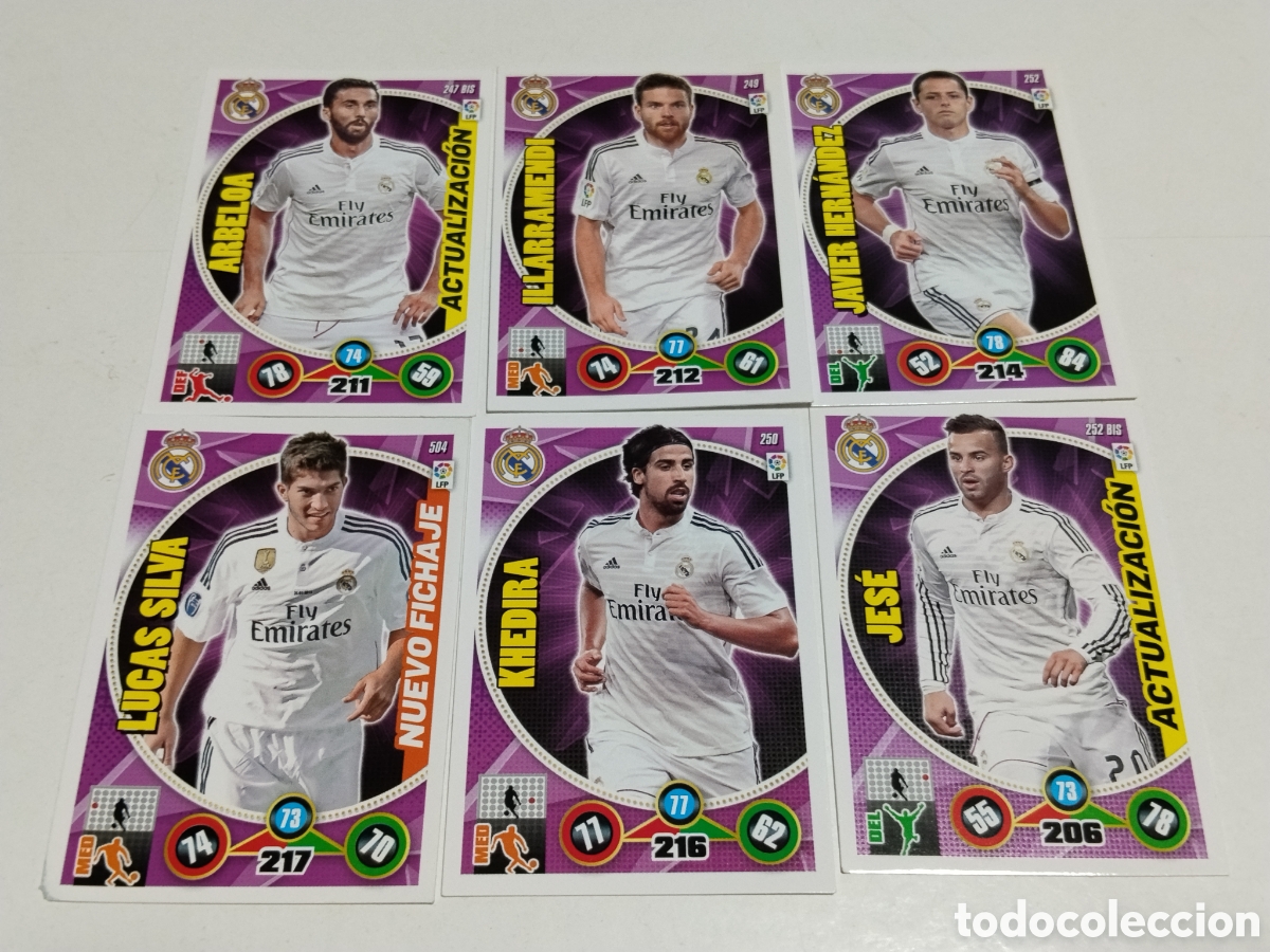 Coleccionismo cromos antiguos: 6 Cromos Real Madrid