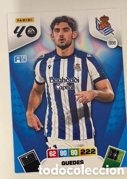 Coleccionismo cromos antiguos: 306 GUEDES REAL SOCIEDAD Panini Adrenalyn XL LaLiga 2025 2026
