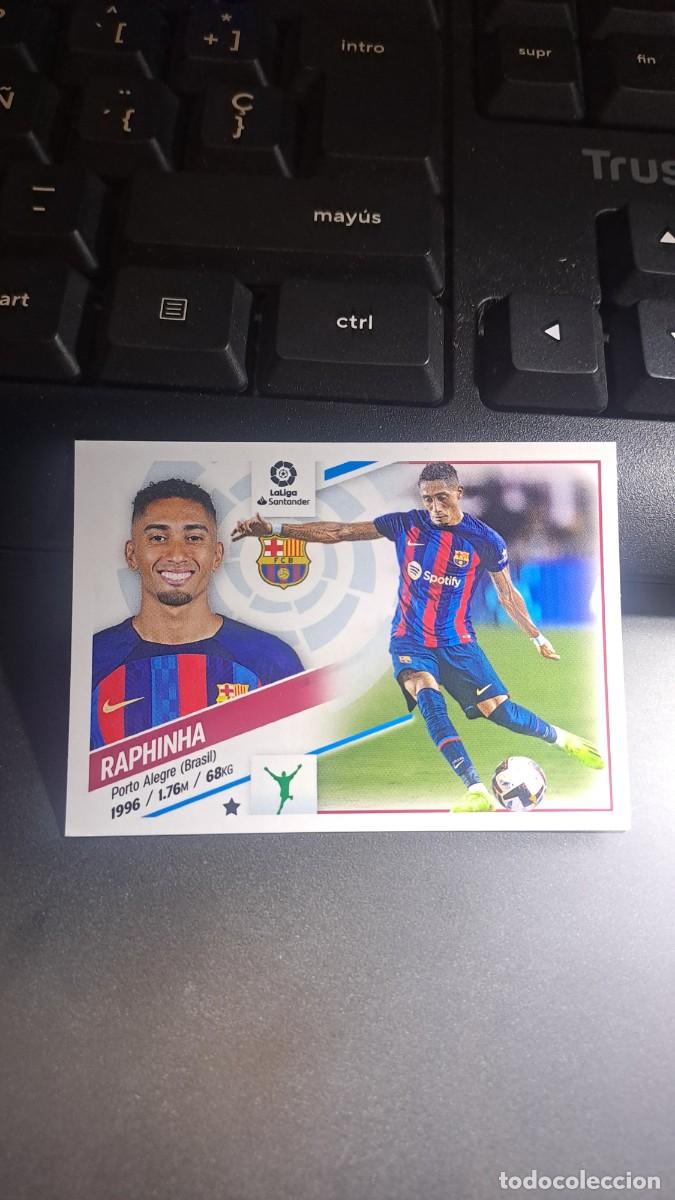 Coleccionismo cromos antiguos: CROMO RAPHINHA 17 ULTIMOS FICHAJES FICHAJE 17 BARCELONA LIGA 2022 2023 22 23 ESTE PANINI NUNCA PEGAD