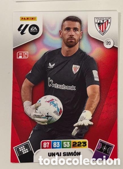 Coleccionismo cromos antiguos: 20 UNAI SIMON ATHLETIC CLUB BILBAO Panini Adrenalyn XL LaLiga 2025 2026