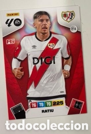 Coleccionismo cromos antiguos: 274 RATIU RAYO VALLECANO Panini Adrenalyn XL LaLiga 2025 2026