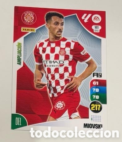 Coleccionismo cromos antiguos: 161 BIS MIOVSKI GIRONA Panini Adrenalyn XL La Liga 2024/2025