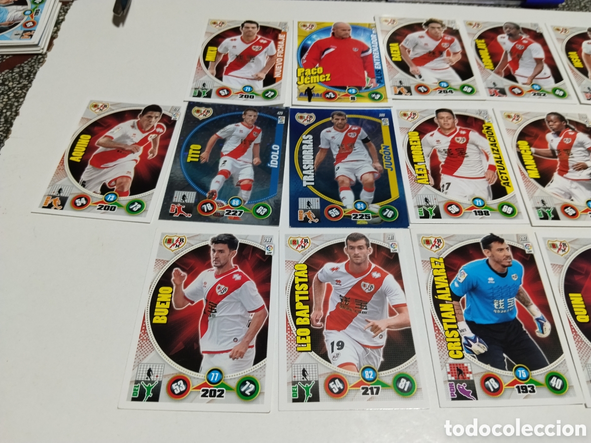 Coleccionismo cromos antiguos: 22 Cromos Rayo Vallecano 2014-2015