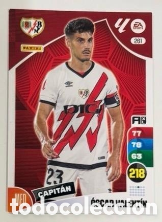 Coleccionismo cromos antiguos: 261 OSCAR VALENTIN RAYO VALLECANO Panini Adrenalyn XL La Liga 2024/2025