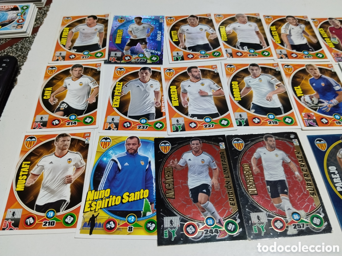 Coleccionismo cromos antiguos: 27 Cromos Valencia C.F 2014-2015