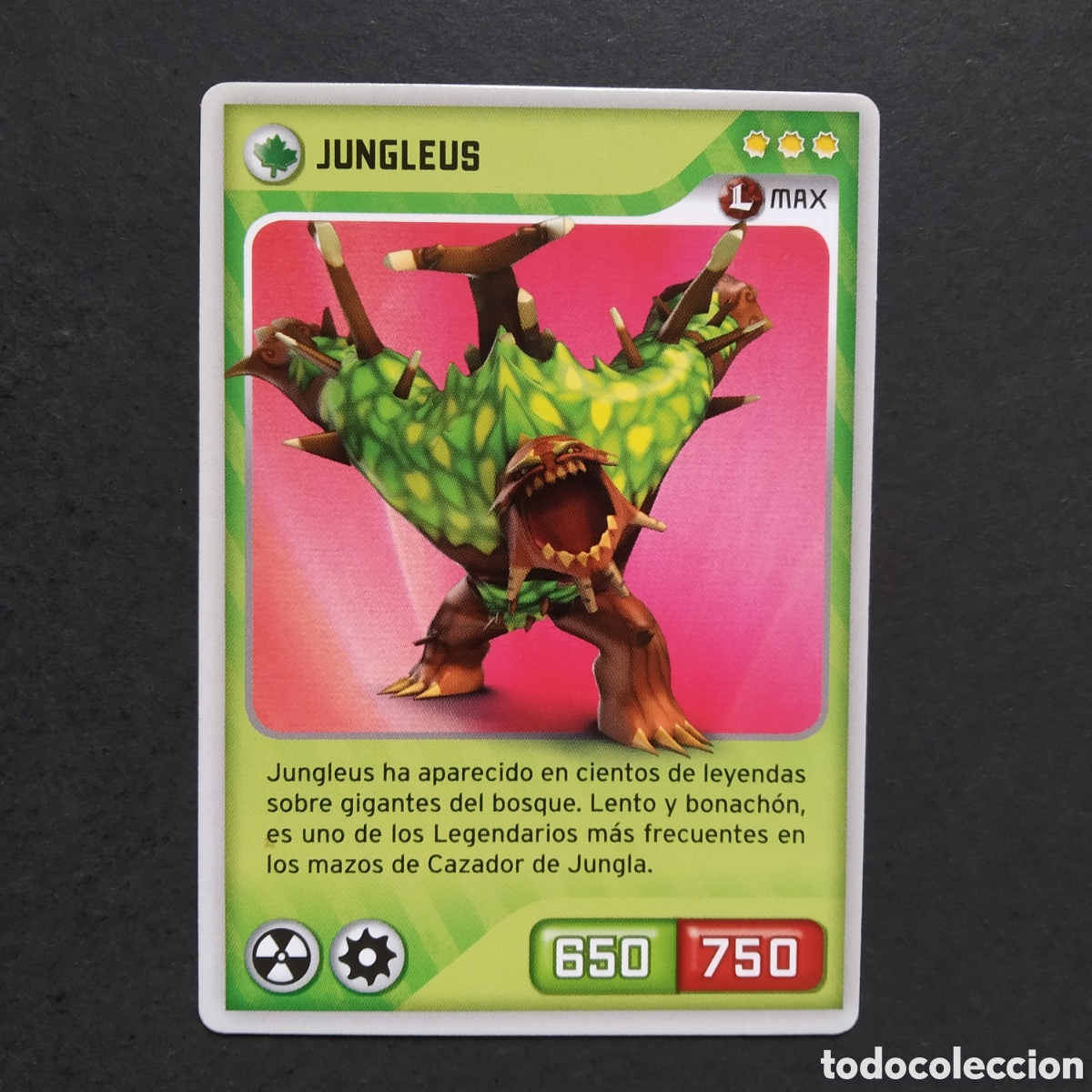 Coleccionismo cromos antiguos: CROMO - N&ordm; 190 - JUNGLEUS - INVIZIMALS, DESAFIOS OCULTOS - PANINI - A&Ntilde;O 2013