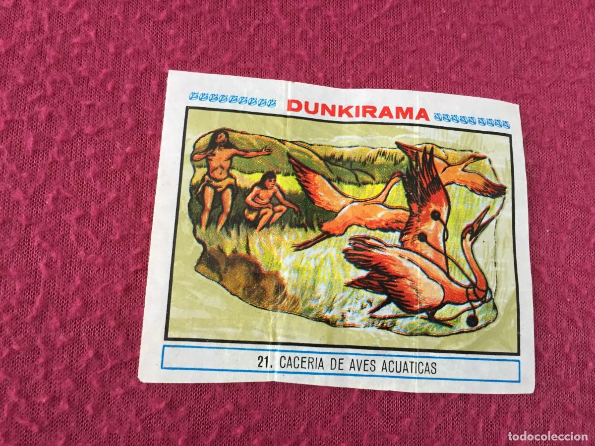Coleccionismo cromos antiguos: Cromo dunkirama - Numero N&ordm; 21 CACERIA DE AVES ACUATICAS - chicles Dunkin