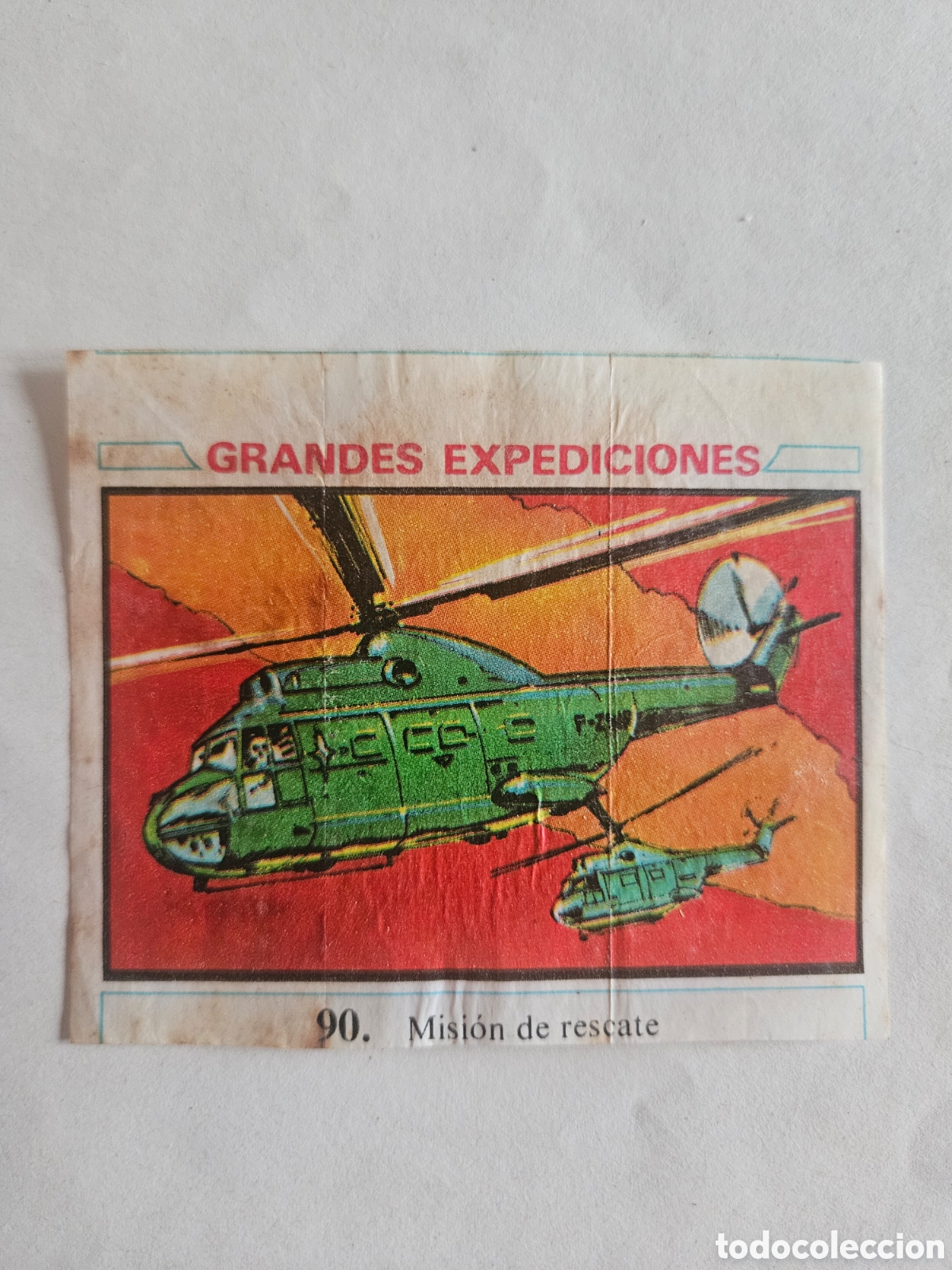 Coleccionismo cromos antiguos: CROMO - GRANDES EXPEDICIONES - N&deg; 90 MISION DE RESCATE - CHICLES DUNKIN - NUNCA PEGADO