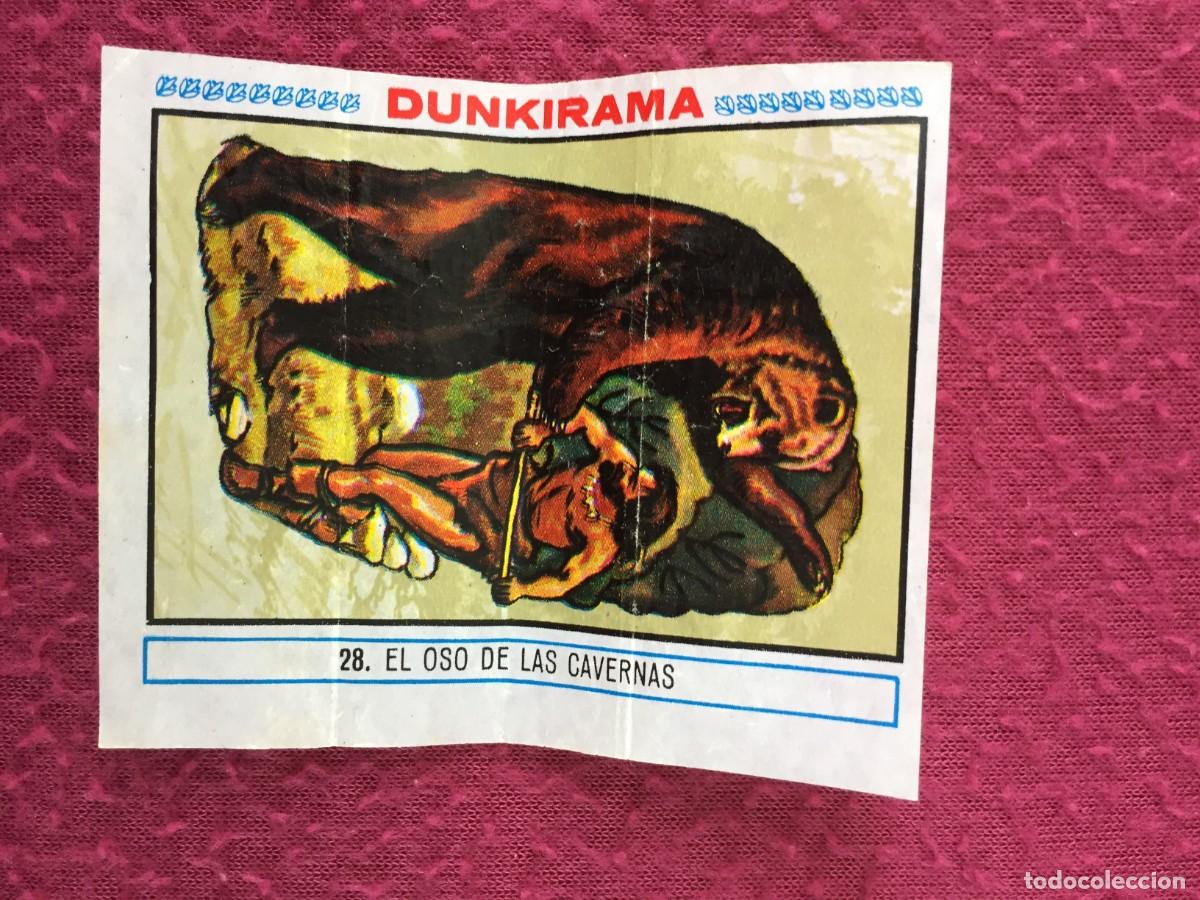Coleccionismo cromos antiguos: Cromo dunkirama - Numero N&ordm; 28 EL OSO DE LAS CAVERNAS - chicles Dunkin
