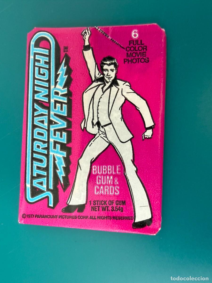 Coleccionismo cromos antiguos: Chicle cerrado sin abrir - Saturday Night Fever - Bubble Gum
