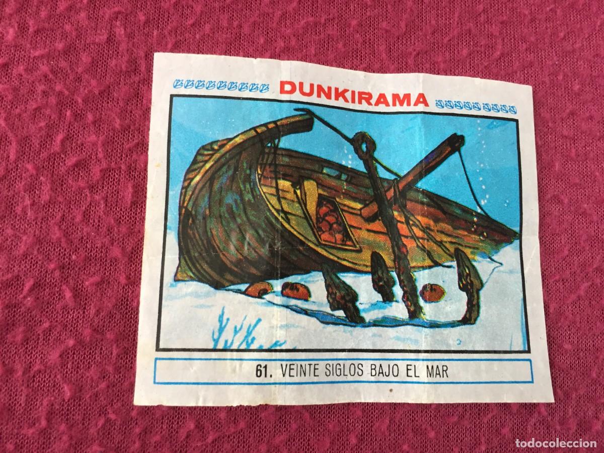 Coleccionismo cromos antiguos: Cromo dunkirama - Numero N&ordm; 61 - 20 SIGLOS BAJO EL MAR - chicles Dunkin