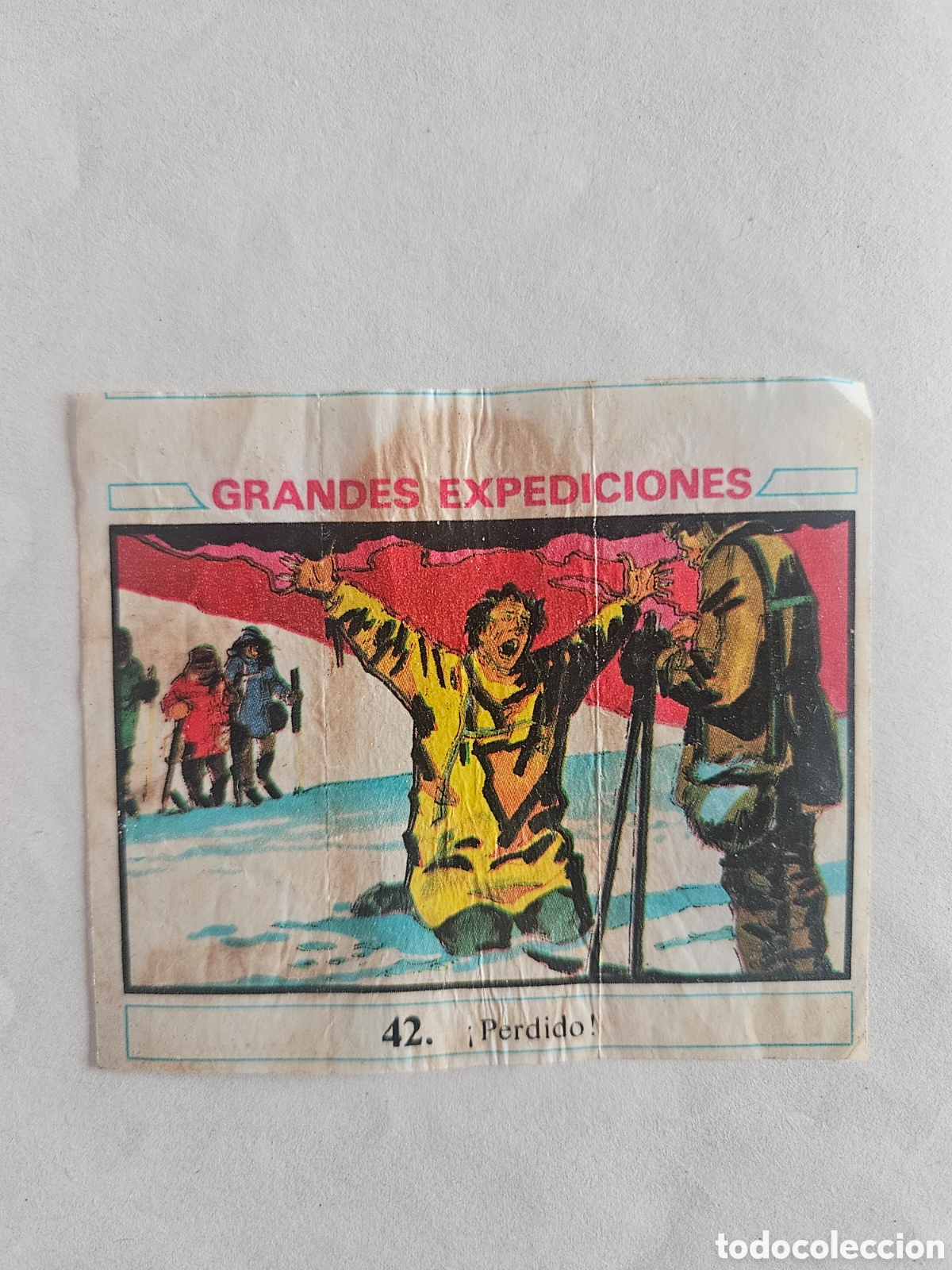 Coleccionismo cromos antiguos: CROMO - GRANDES EXPEDICIONES - N&deg; 42 PERDIDO - CHICLES DUNKIN - NUNCA PEGADO