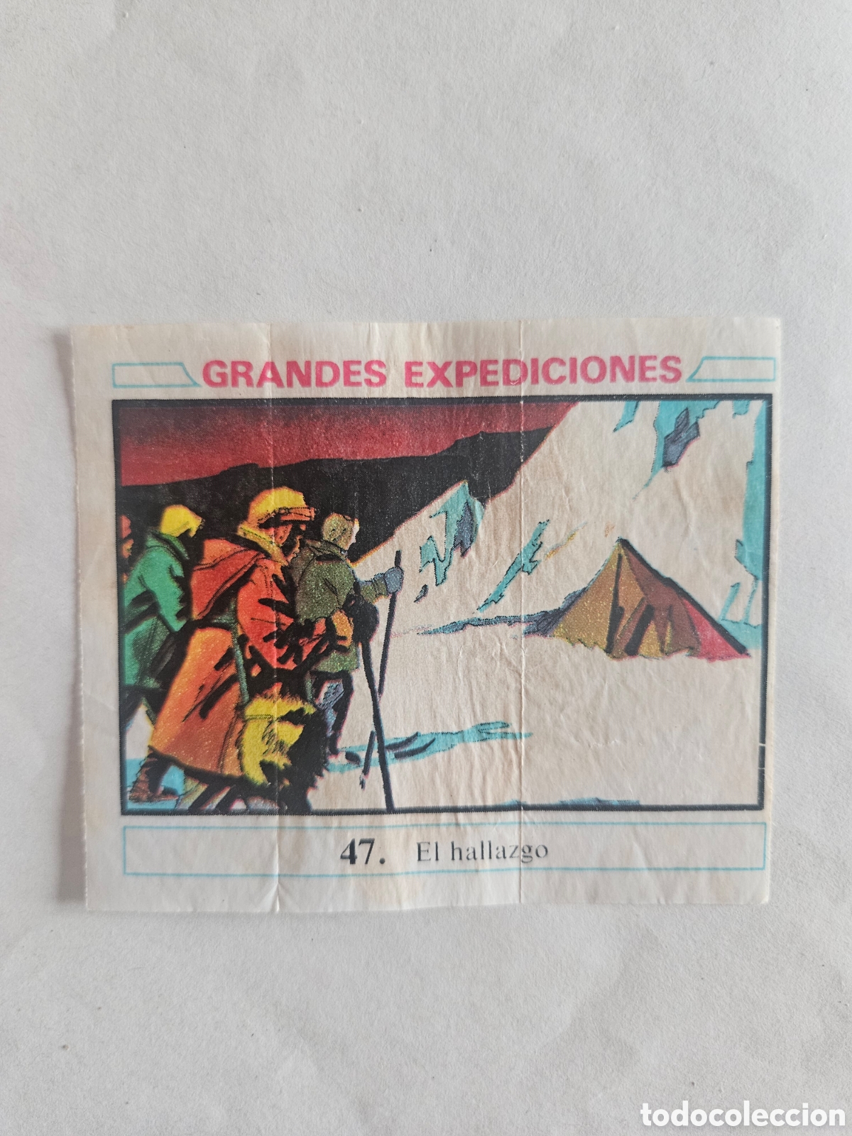 Coleccionismo cromos antiguos: CROMO - GRANDES EXPEDICIONES - N&deg; 47 EL HALLAZGO - CHICLES DUNKIN - NUNCA PEGADO