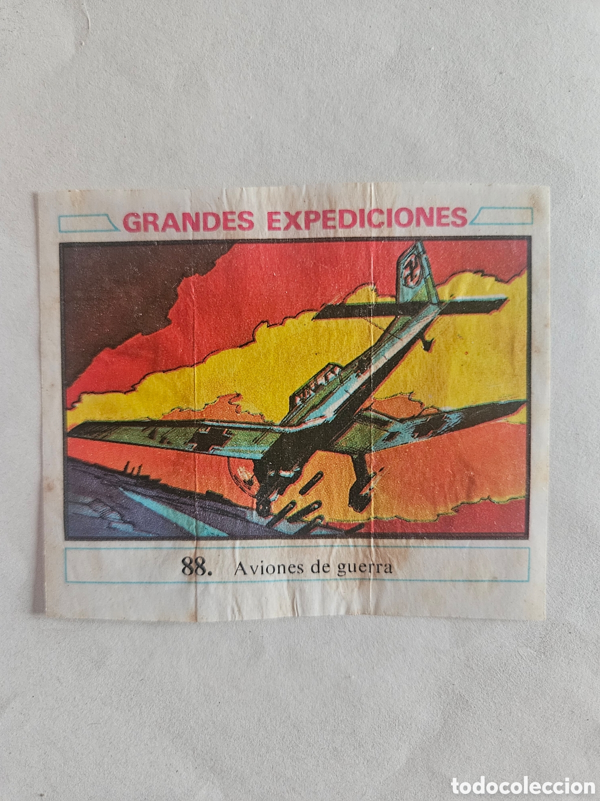 Coleccionismo cromos antiguos: CROMO - GRANDES EXPEDICIONES - N&deg; 88 AVIONES DE GUERRA - CHICLES DUNKIN - NUNCA PEGADO